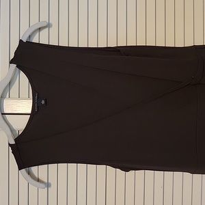 Banana Republic brown wrap around dress with fabric belt. Sz L